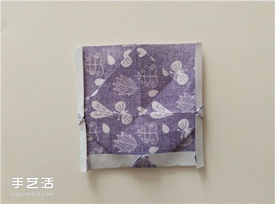扑克牌黑桃和梅花花色的折纸方法图解(图27) 扑克牌黑桃和梅花花色的折纸方法图解(图27)