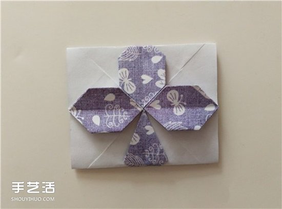 扑克牌黑桃和梅花花色的折纸方法图解(图30) 扑克牌黑桃和梅花花色的折纸方法图解(图30)