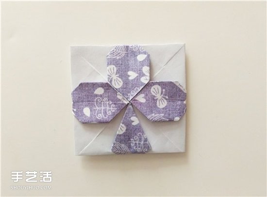 扑克牌黑桃和梅花花色的折纸方法图解(图31) 扑克牌黑桃和梅花花色的折纸方法图解(图31)