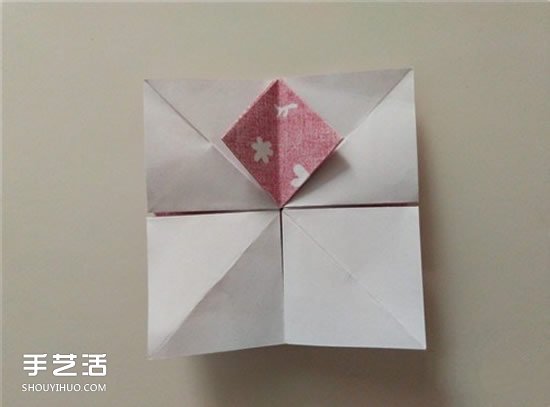 扑克牌方片和红桃花色的折纸方法图解(图23) 扑克牌方片和红桃花色的折纸方法图解(图23)