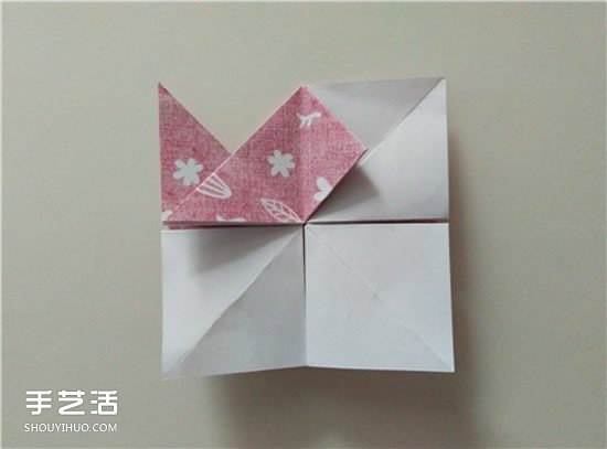 扑克牌方片和红桃花色的折纸方法图解(图24) 扑克牌方片和红桃花色的折纸方法图解(图24)