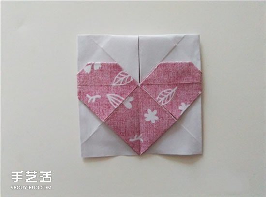扑克牌方片和红桃花色的折纸方法图解(图26) 扑克牌方片和红桃花色的折纸方法图解(图26)