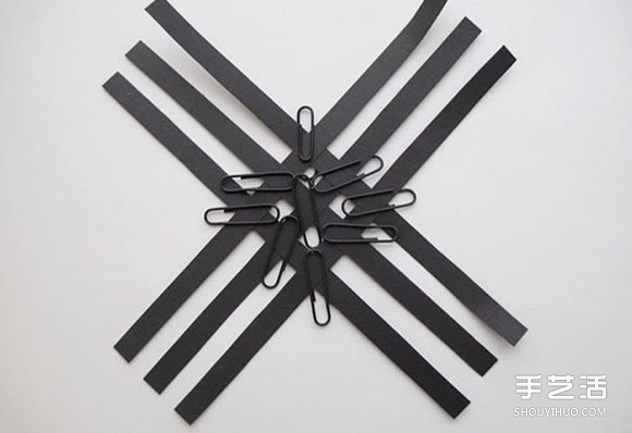 纸条折纸雪花的方法图解 立体雪花的折法步骤(图3) 纸条折纸雪花的方法图解 立体雪花的折法步骤(图3)
