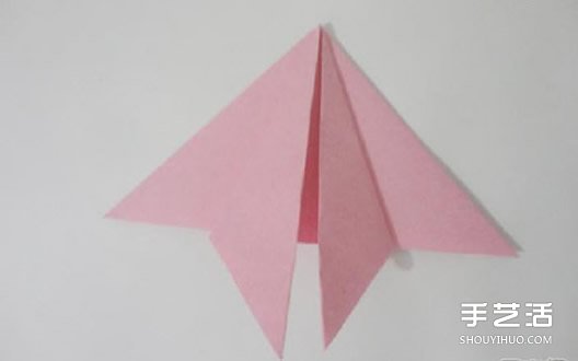 手工折纸桃子步骤图 桃子的折法图解教程(图6) 手工折纸桃子步骤图 桃子的折法图解教程(图6)