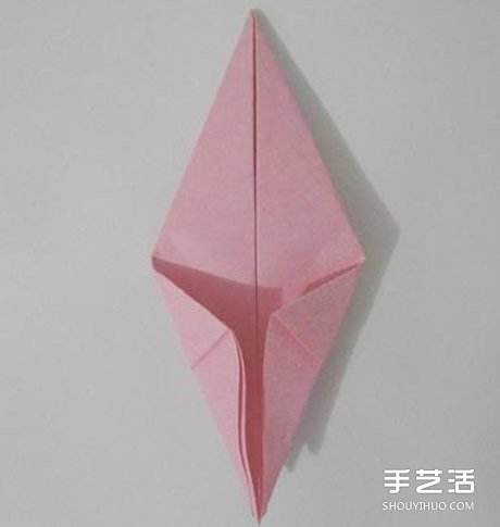 手工折纸桃子步骤图 桃子的折法图解教程(图9) 手工折纸桃子步骤图 桃子的折法图解教程(图9)