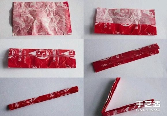 折纸手镯图解教程 儿童玩具手镯圆环的折法 - 诺云双维造物网