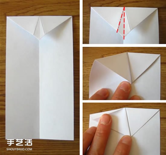 美元折纸短袖T恤的图解教程 自带可爱小领带(图6) 美元折纸短袖T恤的图解教程 自带可爱小领带(图6)