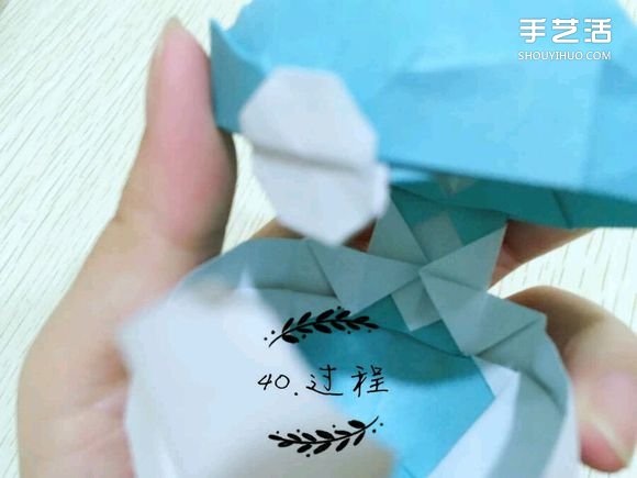 精灵球制作方法教程 手工折精灵球的折法图解(图43) 精灵球制作方法教程 手工折精灵球的折法图解(图43)