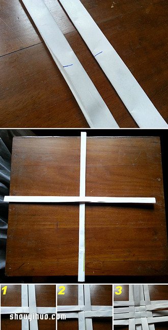 纸条编收纳筒/笔筒的方法详细步骤图(图3) 纸条编收纳筒/笔筒的方法详细步骤图(图3)