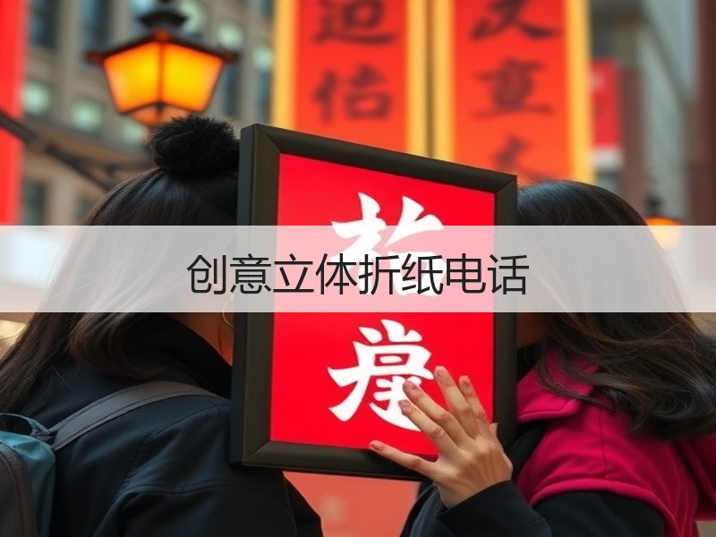 创意立体折纸电话 - 诺云双维造物网
