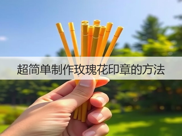 超简单制作玫瑰花印章的方法(图1)