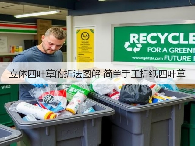立体四叶草的折法图解 简单手工折纸四叶草(图2) 立体四叶草的折法图解 简单手工折纸四叶草(图2)