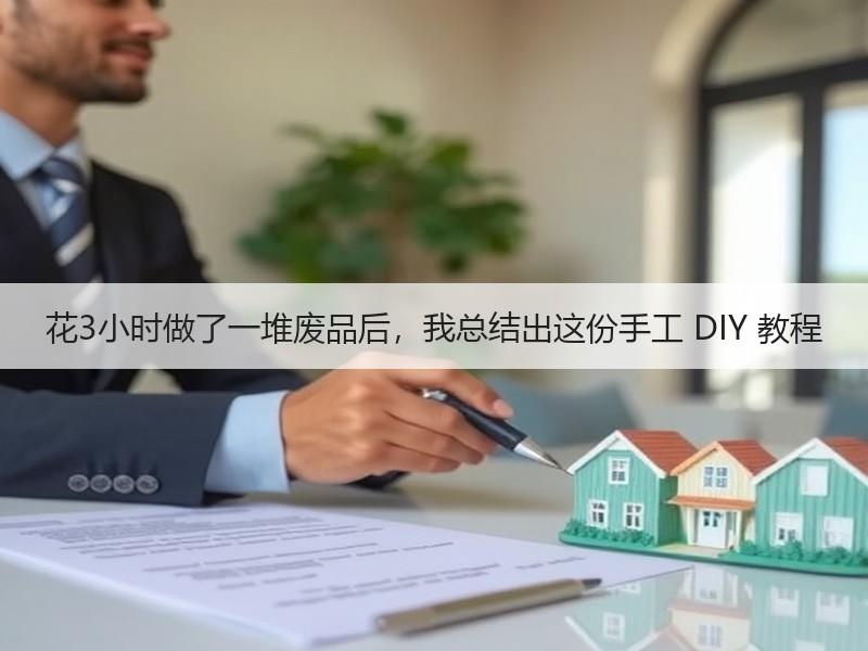 花3小时做了一堆废品后，我总结出这份手工 DIY 教程 - 诺云双维造物网