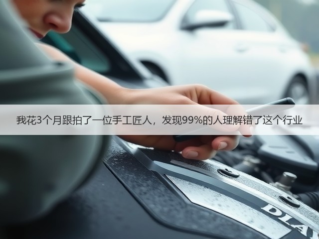 我花3个月跟拍了一位手工匠人，发现99%的人理解错了这个行业(图2)