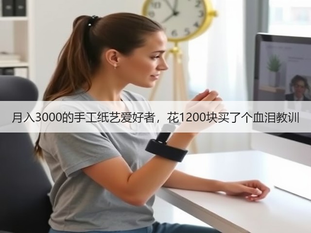 月入3000的手工纸艺爱好者，花1200块买了个血泪教训(图3)