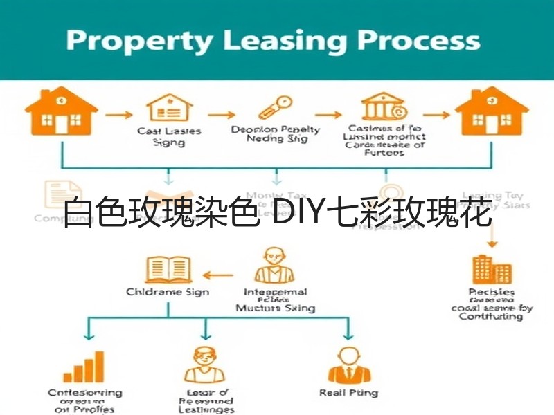 白色玫瑰染色 DIY七彩玫瑰花 - 诺云双维造物网