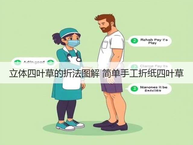 立体四叶草的折法图解 简单手工折纸四叶草(图3) 立体四叶草的折法图解 简单手工折纸四叶草(图3)