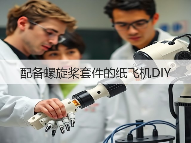 配备螺旋桨套件的纸飞机DIY(图2)