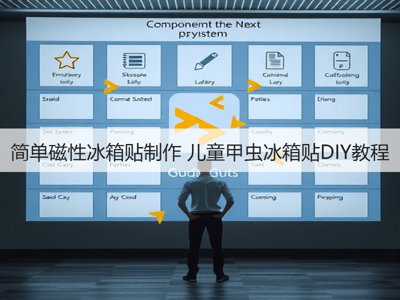 简单磁性冰箱贴制作 儿童甲虫冰箱贴DIY教程 - 诺云双维造物网