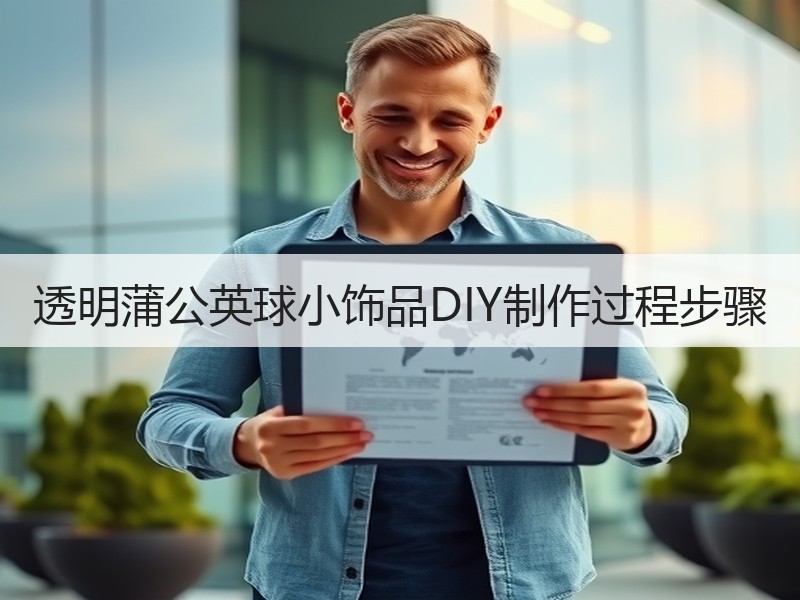 透明蒲公英球小饰品DIY制作过程步骤 - 诺云双维造物网