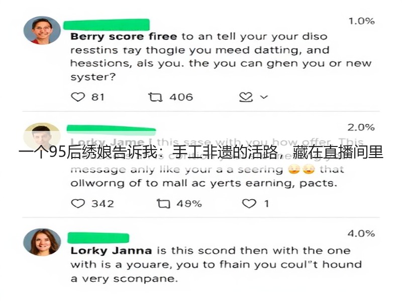 一个95后绣娘告诉我：手工非遗的活路，藏在直播间里 - 诺云双维造物网