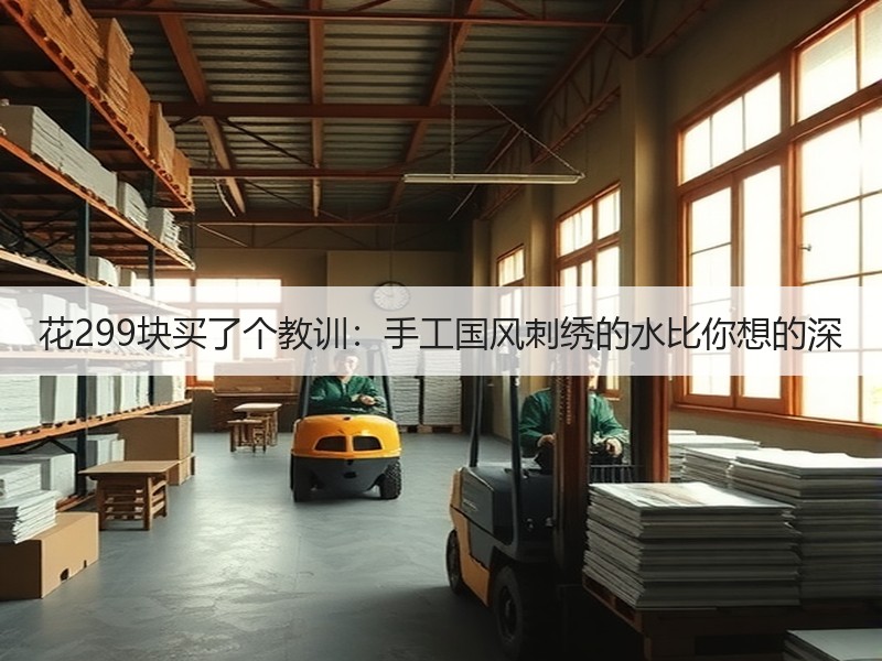 花299块买了个教训：手工国风刺绣的水比你想的深 - 诺云双维造物网