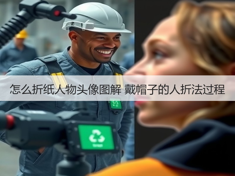 怎么折纸人物头像图解 戴帽子的人折法过程 - 诺云双维造物网