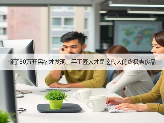 砸了30万开民宿才发现，手工匠人才是这代人的终极奢侈品(图2)