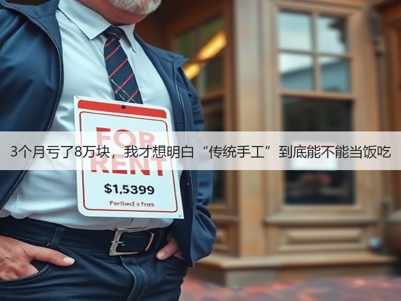 3个月亏了8万块，我才想明白“传统手工”到底能不能当饭吃 - 诺云双维造物网