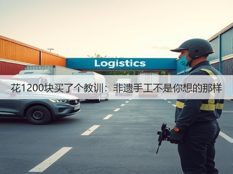 花1200块买了个教训：非遗手工不是你想的那样 - 诺云双维造物网