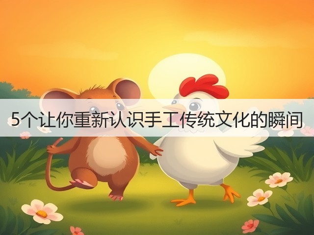5个让你重新认识手工传统文化的瞬间(图1)