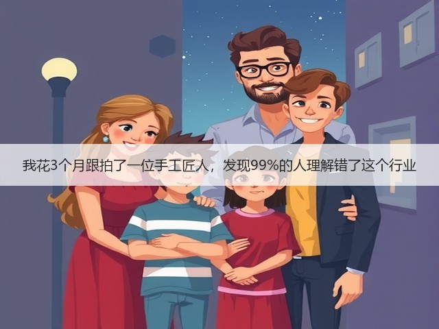 我花3个月跟拍了一位手工匠人，发现99%的人理解错了这个行业(图1)