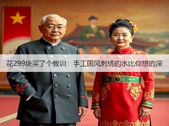 花299块买了个教训：手工国风刺绣的水比你想的深(图1)