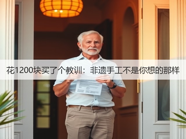 花1200块买了个教训:非遗手工不是你想的那样(图2) 花1200块买了个教训:非遗手工不是你想的那样(图2)