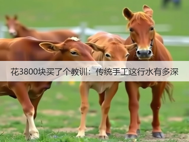 花3800块买了个教训：传统手工这行水有多深(图2)