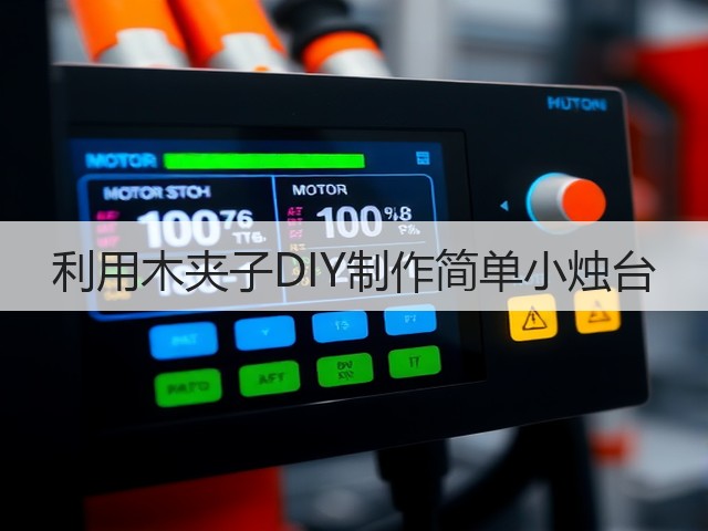 利用木夹子DIY制作简单小烛台(图2)
