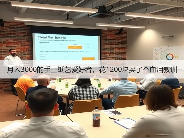 月入3000的手工纸艺爱好者，花1200块买了个血泪教训(图1)