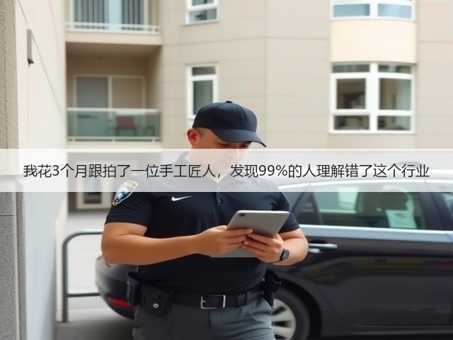 我花3个月跟拍了一位手工匠人，发现99%的人理解错了这个行业(图1)