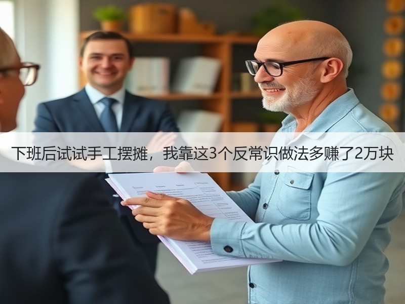 下班后试试手工摆摊，我靠这3个反常识做法多赚了2万块 - 诺云双维造物网