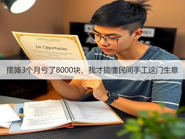 摆摊3个月亏了8000块，我才搞懂民间手工这门生意(图1)
