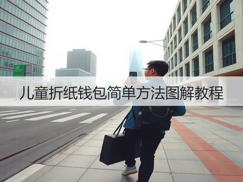 儿童折纸钱包简单方法图解教程 - 诺云双维造物网