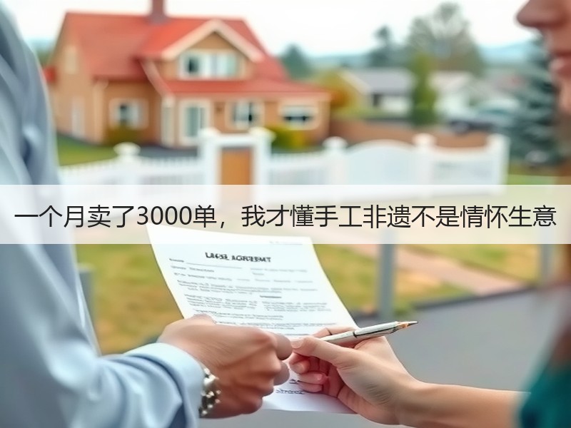 一个月卖了3000单，我才懂手工非遗不是情怀生意 - 诺云双维造物网
