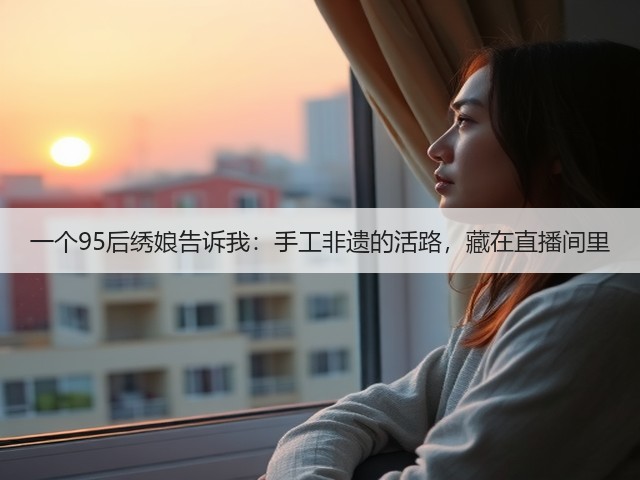 一个95后绣娘告诉我：手工非遗的活路，藏在直播间里(图1)