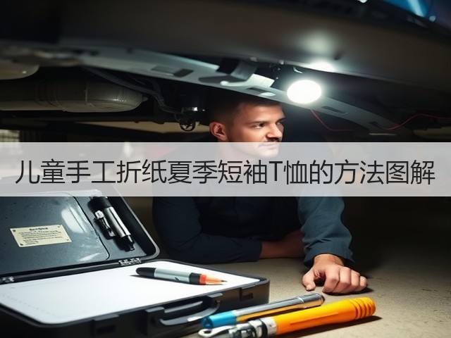 儿童手工折纸夏季短袖T恤的方法图解(图2)