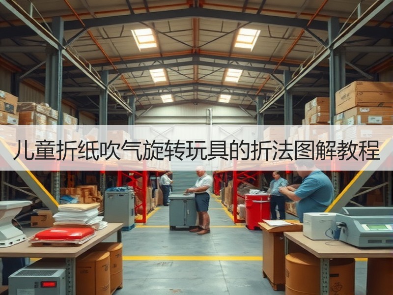 儿童折纸吹气旋转玩具的折法图解教程 - 诺云双维造物网