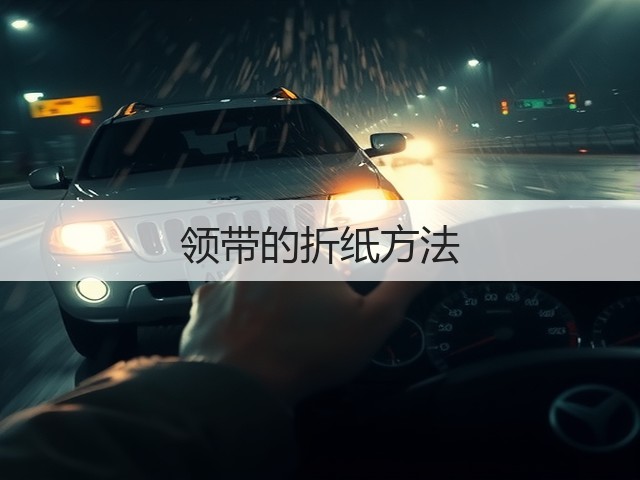 领带的折纸方法(图2)