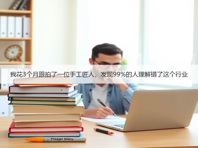 我花3个月跟拍了一位手工匠人，发现99%的人理解错了这个行业(图3)