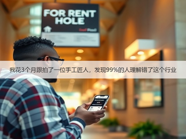 我花3个月跟拍了一位手工匠人，发现99%的人理解错了这个行业(图2)