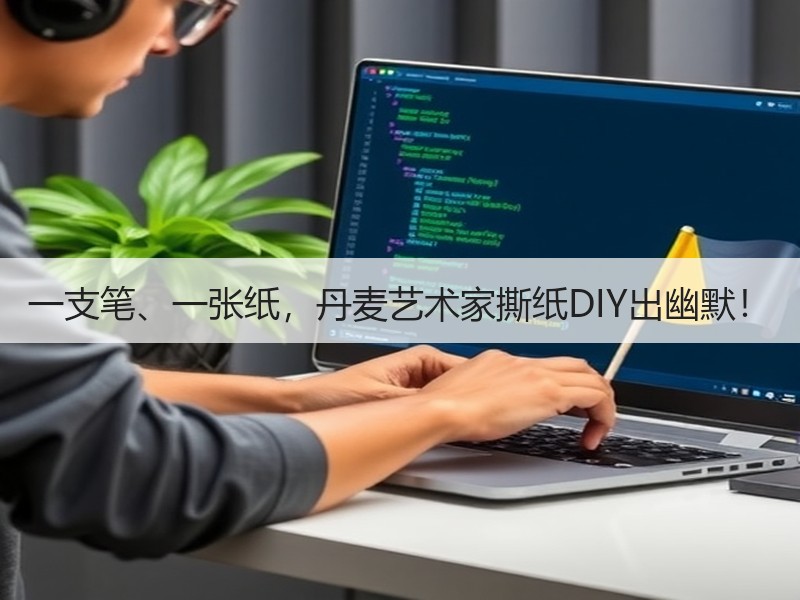 一支笔、一张纸，丹麦艺术家撕纸DIY出幽默！ - 诺云双维造物网