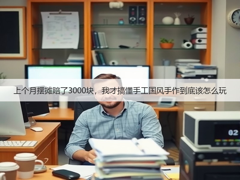 上个月摆摊赔了3000块，我才搞懂手工国风手作到底该怎么玩 - 诺云双维造物网